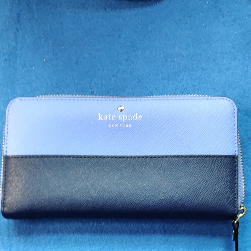 Kate Spade Two-Tone Blue and Dark Blue  Wallet